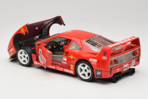 Ferrari F40 #40 T. Ohta / A. Reid Taisan Roșu 1987 Bburago 1:18 3022-T1 Metal - imaginea 5 din 8