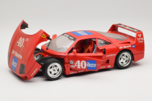 Ferrari F40 #40 the0123 Roșu 1987 Bburago 1:18 3332-P5 Metal - imaginea 2 din 8