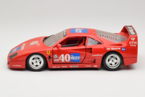Ferrari F40 #40 the0123 Roșu 1987 Bburago 1:18 3332-P5 Metal - imaginea 4 din 8