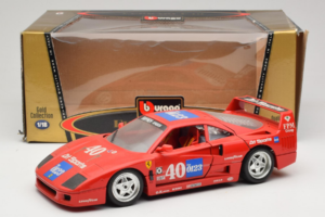 Ferrari F40 #40 the0123 Roșu 1987 Bburago 1:18 3332-P5 Metal - imaginea 8 din 8