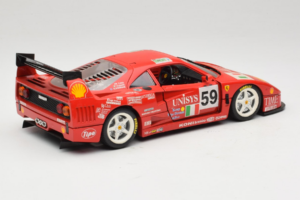 Ferrari F40 LM Unisys #59 Ota / P. Nappi / R. Donovan 24 Hours of Le Mans 1996 Bburago 1:18 3032-U1 Metal - imaginea 3 din 8