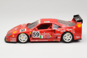 Ferrari F40 LM Unisys #59 Ota / P. Nappi / R. Donovan 24 Hours of Le Mans 1996 Bburago 1:18 3032-U1 Metal - imaginea 4 din 8