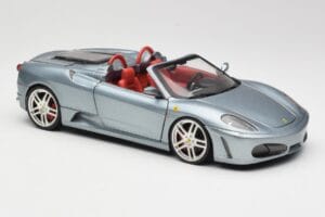 Ferrari F430 Spider Blue Metallic Hot Wheels 1:18 H3074 Metal - imaginea 6 din 8