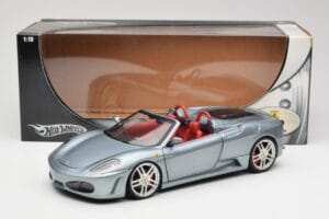 Ferrari F430 Spider Blue Metallic Hot Wheels 1:18 H3074 Metal - imaginea 8 din 8