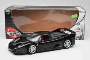Ferrari F50 Negru Hot Wheels 1:18 23910 Metal - imaginea 8 din 8