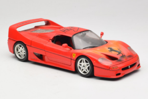 Ferrari F50 Braccio & Gotz M. Schumacher Ediție Semnătură Bburago 1:18 MS Metal - imaginea 6 din 8