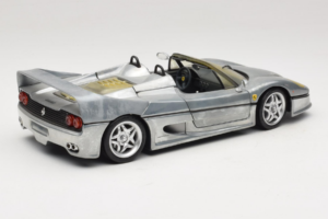 Ferrari F50 Cabriolet Chrome Silver Ediție Limitată Hot Wheels 1:18 25741 Metal - imaginea 3 din 8
