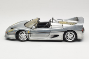 Ferrari F50 Cabriolet Chrome Silver Ediție Limitată Hot Wheels 1:18 25741 Metal - imaginea 4 din 8