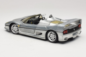 Ferrari F50 Cabriolet Chrome Silver Ediție Limitată Hot Wheels 1:18 25741 Metal - imaginea 7 din 8