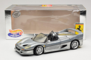 Ferrari F50 Cabriolet Chrome Silver Ediție Limitată Hot Wheels 1:18 25741 Metal - imaginea 8 din 8