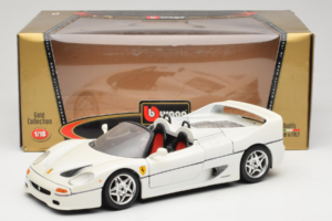Ferrari F50 Cabriolet Alb Bburago 1:18 3352-W1 Metal - imaginea 8 din 8