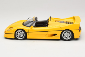 Ferrari F50 Cabriolet Shell Galben Maisto 1:18 3076-Y2 Metal - imaginea 4 din 8