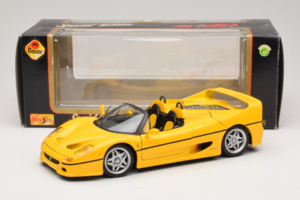 Ferrari F50 Cabriolet Shell Galben Maisto 1:18 3076-Y2 Metal - imaginea 8 din 8