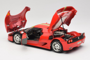 Ferrari F50 Coupe #6 Roșu cu Drapel Italian Bburago 1:18 3382-P1 Metal - imaginea 5 din 8