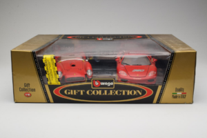 Ferrari Gift Set 250 Testa Rossa & 360 Modena Challenge Roșu Bburago 1:18 GC001 Metal - imaginea 2 din 2
