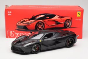 Ferrari LaFerrari F150 Matte Black Bburago 1:18 18-16901BK Metal - imaginea 8 din 8