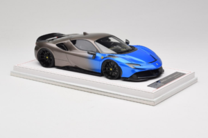 Ferrari SF90 Novitec Blue Grey Metallic IVY 1:18 REMC029 Rășină - imaginea 4 din 7