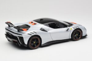 Ferrari SF90 XX Stradale Arctic White Bburago 1:18 18-16020W Metal - imaginea 3 din 8