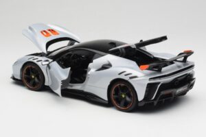 Ferrari SF90 XX Stradale Arctic White Bburago 1:18 18-16020W Metal - imaginea 5 din 8
