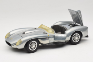 Ferrari Testa Rossa Chrome Silver Hot Wheels 1:18 25737 Metal - imaginea 2 din 8