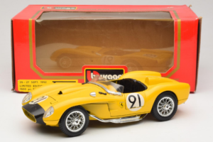 Ferrari 250 Testa Rossa #91 Galben Ediție Limitată Bburago 1:18 3007-Y1 Metal - imaginea 8 din 8