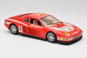 Ferrari Testarossa Brummel #5 Roșu 1984 Bburago 1:18 3004-P1 Metal - imaginea 6 din 8