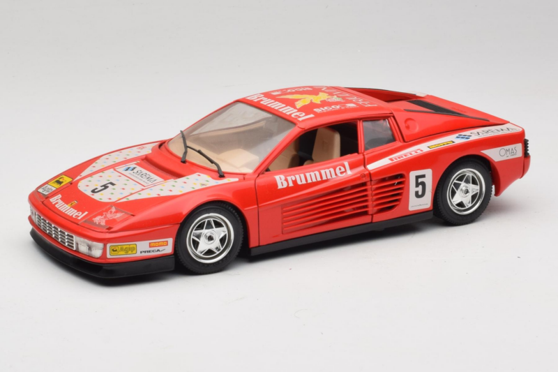 Ferrari Testarossa Brummel #5 Roșu 1984 Bburago 1:18 3004-P1 Metal