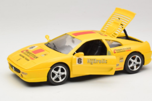Ferrari F355 Berlinetta Racing Galben Solido 1:18 9009-Y1 Metal - imaginea 2 din 8