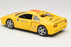 Ferrari F355 Berlinetta Racing Galben Solido 1:18 9009-Y1 Metal - imaginea 7 din 8