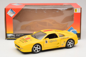 Ferrari F355 Berlinetta Racing Galben Solido 1:18 9009-Y1 Metal - imaginea 8 din 8