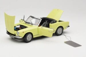 Fiat 124 Spider BS1 Galben Sun Star 1:18 4921 Metal - imaginea 2 din 8