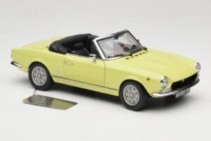 Fiat 124 Spider BS1 Galben Sun Star 1:18 4921 Metal - imaginea 6 din 8