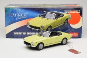 Fiat 124 Spider BS1 Galben Sun Star 1:18 4921 Metal - imaginea 8 din 8