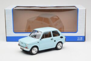 Fiat 126 Albastru Deschis MCG 1:18 MCG18415 Metal - imaginea 6 din 6