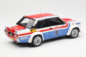 Fiat 131 Abarth Fiat France #9 J-C. Andruet / C. Delferrier Winner Rally Sanremo 1977 Kyosho 1:18 08375A Metal - imaginea 3 din 8