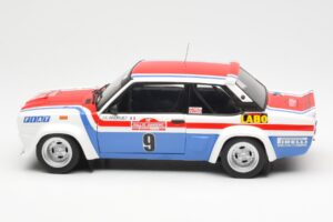 Fiat 131 Abarth Fiat France #9 J-C. Andruet / C. Delferrier Winner Rally Sanremo 1977 Kyosho 1:18 08375A Metal - imaginea 4 din 8