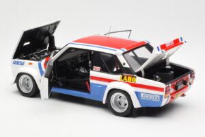 Fiat 131 Abarth Fiat France #9 J-C. Andruet / C. Delferrier Winner Rally Sanremo 1977 Kyosho 1:18 08375A Metal - imaginea 5 din 8