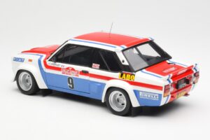 Fiat 131 Abarth Fiat France #9 J-C. Andruet / C. Delferrier Winner Rally Sanremo 1977 Kyosho 1:18 08375A Metal - imaginea 7 din 8