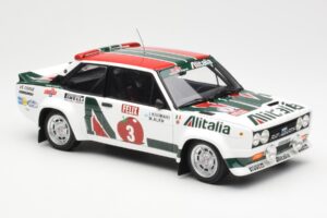 Fiat 131 Abarth #3 M. Alen / I. Kivimaki Winner Rally 1000 Lakes 1980 Kyosho 1:18 08376H Metal - imaginea 6 din 8
