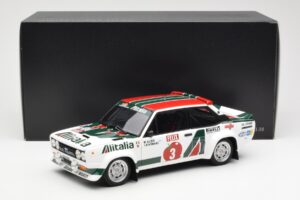 Fiat 131 Abarth #3 M. Alen / I. Kivimaki Winner Rally 1000 Lakes 1980 Kyosho 1:18 08376H Metal - imaginea 8 din 8