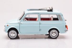Fiat 500 Giardiniera Acquamarina Albastru Norev 1:18 187742 Metal - imaginea 4 din 7