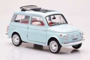 Fiat 500 Giardiniera Acquamarina Albastru Norev 1:18 187742 Metal - imaginea 6 din 7