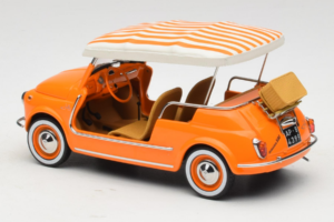 Fiat 500 Jolly Portocaliu Norev 1:18 187791 Metal - imaginea 5 din 6