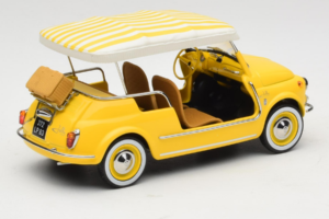 Fiat 500 Jolly Galben Norev 1:18 187790 Metal - imaginea 2 din 6