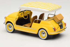 Fiat 500 Jolly Galben Norev 1:18 187790 Metal - imaginea 5 din 6