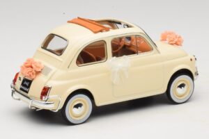 Fiat 500 L Fildeș Wedding Gift Norev 1:18 187780 Metal - imaginea 2 din 6