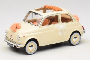 Fiat 500 L Fildeș Wedding Gift Norev 1:18 187780 Metal