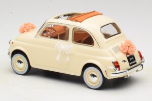 Fiat 500 L Fildeș Wedding Gift Norev 1:18 187780 Metal - imaginea 5 din 6