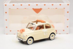 Fiat 500 L Fildeș Wedding Gift Norev 1:18 187780 Metal - imaginea 6 din 6