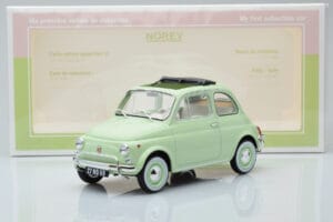 Fiat 500 L Verde Deschis Norev 1:18 187773 Metal - imaginea 6 din 6